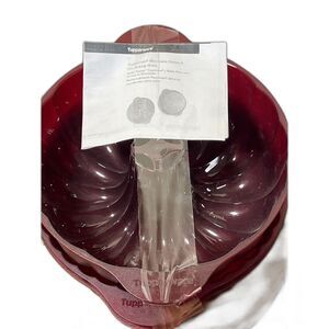 Tupperware Microwave Crown & Flat Baking Molds - Set of 3